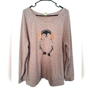 Sequined penguin sweater XXL 20